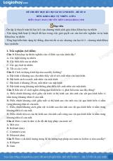 Đề thi học kì 1 KHTN 6 Cánh diều - Đề số 11